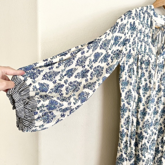 NATALIE MARTIN Lizzy Printed Short Dress in Cypress Blue - Picture 5 of 6